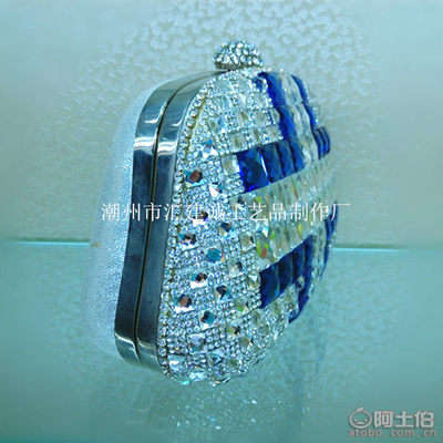 時款女士鑲鉆晚宴包手拿包錢包 潮州市匯建誠工藝品制作廠HZ149系列產品